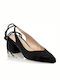 Envie Shoes Pointed Toe Black Medium Heels