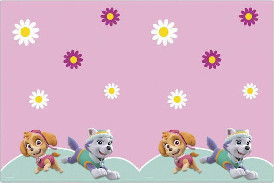 Procos Paw Patrol Party Tablecover Paw Patrol Plastic 180x120cm Pink 90278