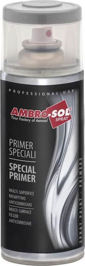 Ambro-Sol Σπρέι Αστάρι Special Primer με Μεταλλικό Εφέ Λευκό ΛΕΥΚΟ 400ml