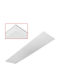 Adeleq Rectangular Recessed LED Panel 42W with Natural White Light 4000K 120x30cm