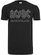 Merchcode Back In T-shirt AC/DC Black Cotton MC480-00007