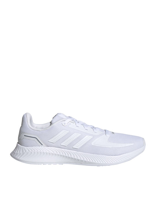 Runfalcon 2.0 K Kids Sports Shoes Running with Laces Cloud White / Grey Three