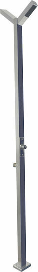 Astral Pool Solar Pool Shower made of PVC with a height of 200cm Silver