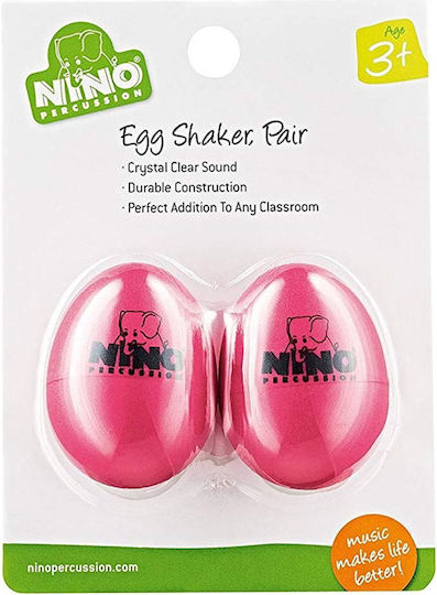 Nino Percussion Egg Shaker Pairs Strawberry Pink