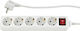 REV Power Strip 5 Positions with Switch and Cable 3m