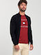 Emporio Armani Men's Cardigan with Zipper Navy Blue