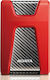 Adata HD650 USB 3.0 Extern HDD 2TB 2.5" Roșu