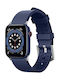 Elago Fluoro Rubber Premium Λουράκι Σιλικόνης Jean Indigo (Apple Watch 42/44/45mm)