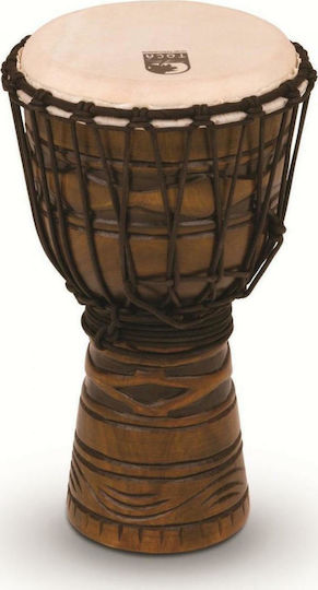 Toca Percussion Origins Series Traditonal Djembe Tribal Mask 8" με Κούρδισμα με Σχοινί