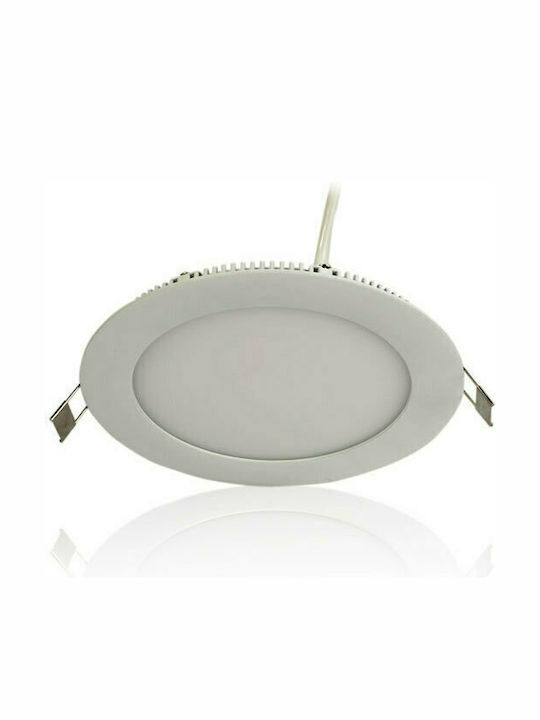 Atman Rund Vertieft LED Panel 20W mit Natürliches Weiß Licht 4000K