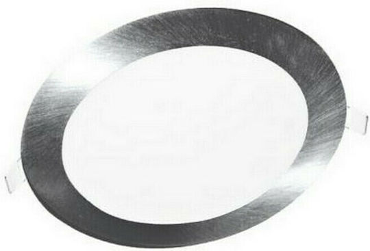 Aca Στρογγυλό Χωνευτό LED Panel 26W με Ψυχρό Λευκό Φως 6000K 30εκ.