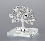 Μπομπονιέρα δέντρο ζωής σε γυάλινη βάση Wedding Gallery Silver