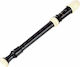 Aulos Sopranino Plastic Recorder 507B Symphony Sopranino Baroque E Black