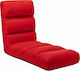 Multifunctional Bean Bag Chair Waterproof Red 175x56x20cm