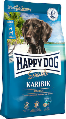 Happy Dog Sensible Karibik 1kg Ξηρά Τροφή χωρίς Σιτηρά για Ενήλικους Σκύλους με Ψάρια και Πατάτες