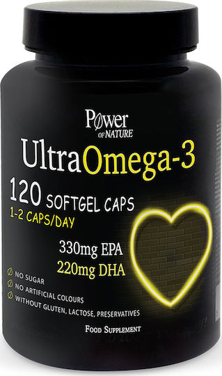 Power Of Nature Ultra Omega 3 Ιχθυέλαιο 120 μαλακές κάψουλες