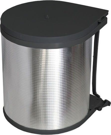 Starax Silver Waste Bin 13lt Starax Silver Waste Bin 13lt