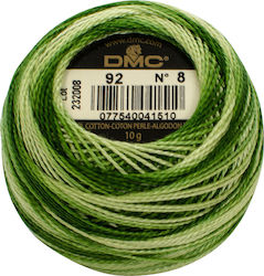 DMC Ață Broderie Cotton Perle No8 Bumbac VERDE 87m
