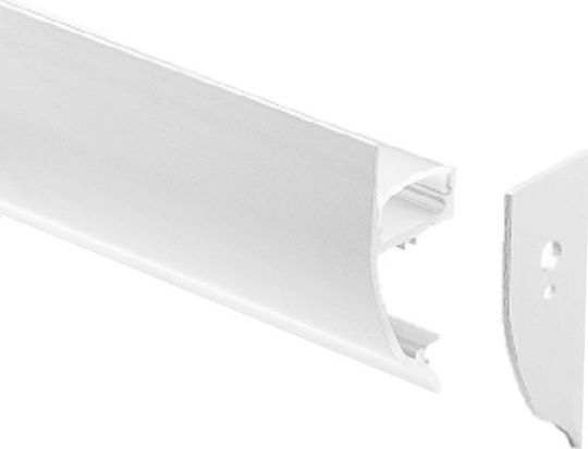 Atman În aer liber Profil din Aluminiu pentru Bandă LED cu Opal Acoperire 200x4.2x1.2cm.