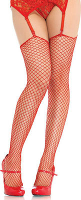 Leg Avenue Unfinished Top Industrial Fishnet Stockings