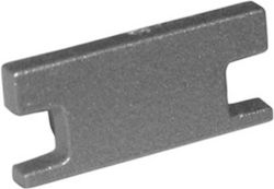 Adeleq Cap for LED Strip Accessories Silber Ohne Loch für wandmontiertes Aluminiumprofil 30-0514