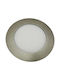 Atman Round Metallic Recessed Spot with Integrated LED and Cool White Light 6W Silver 12x12cm. 1pcs