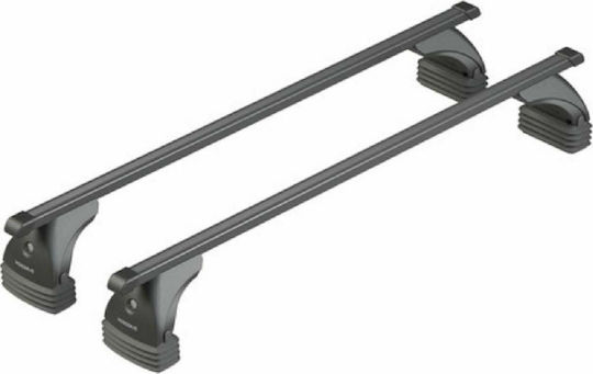 Nordrive Autodachträger Metallisch für Hyundai ix20 5D 2011+ Stück mit Dachträgerfüßen und Schloss