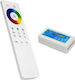 GloboStar Ασύρματο RGBW Controller Αφής με Τηλεχειριστήριο LED RGBW-WW Controller με Χειριστήριο 2.4G 12V 240W, 24V 480W 73424