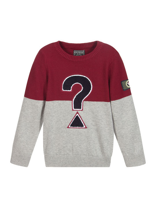 Guess Kids Sweater Long Sleeve Burgundy