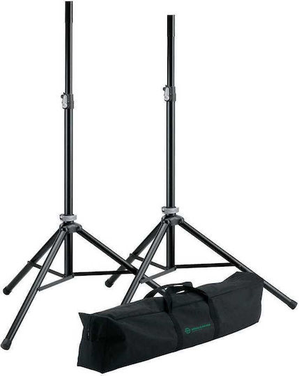 Konig & Meyer 21449 PA Speaker Tripods height 127-193cm in Black Color