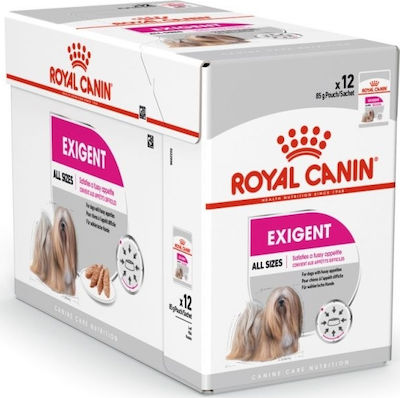 Royal Canin Exigent Υγρή Τροφή Σκύλου με Πουλερικά σε Φακελάκι 12 x 85γρ.