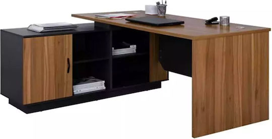 Birou Colțar Profesional Supreme 160x140x75cm Stejar Miere / Gri Birou Colțar Profesional Supreme 160x140x75cm Stejar Miere / Gri