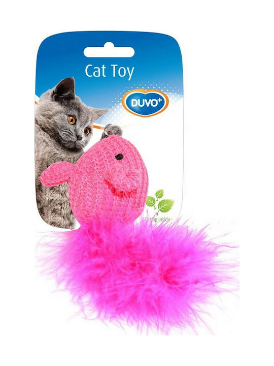 Duvo Plus Играчка за котка Мишка Фуксия Вълнена...