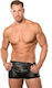 Allure Lingerie Wetlook Boxer Shorts Boxeri Sexy pentru bărbați Negru