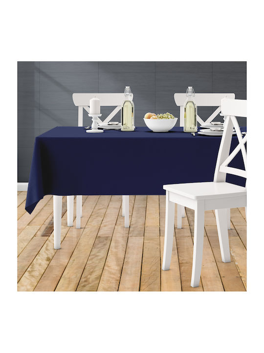 Lino Home Tablecloth Renas 355 Blue 140x180cm