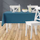 Lino Home Tablecloth Renas 100 Petrol 140x180cm