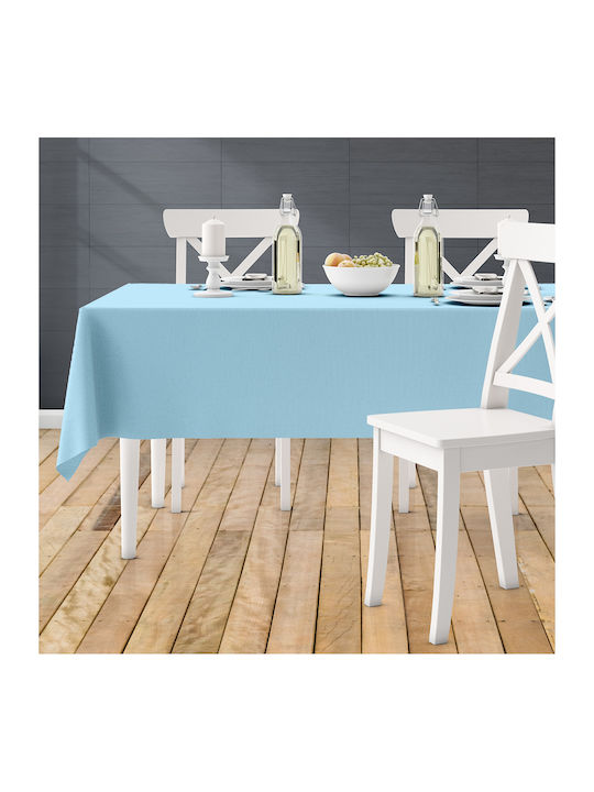 Lino Home Tablecloth Renas 351 Aqua 140x140cm