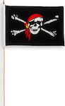 Flag of Pirate with Stake 45x30cm