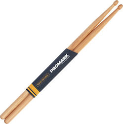 Promark Hickory Drumsticks Drums Rebound Long Long 5B with Tip Shape Acorn