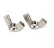 Haitronic M3 304 Stainless Steel Hand Tighten Nut Butterfly Nut HS13844