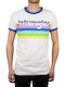 Wrangler Ringer Rainbow White