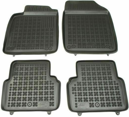 Rezaw Plast Set of Front and Rear Mats 4pcs for Saab 9-3 2002-2015 Black