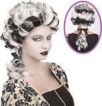 Carnival Wig Curly White for Halloween