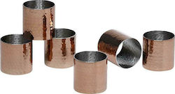 Espiel Metallic Napkin Rings 6pcs