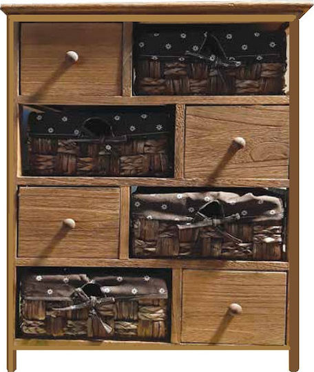 Rustic Συρταριέρα Αποθήκευσης Μ56xΠ33xΥ73εκ.