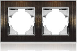 Lineme Hseries Schalterrahmen 2-fach Horizontal...
