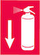 Auto Gs Sign PVC "Fire Extinguisher" 17.5x25cm. PVC