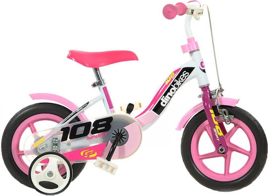 Dino Bikes 108 10" Kinder Fahrrad BMX Bremszange Rosa
