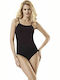Women's Cotton T-Shirt with Spaghetti Strap Black