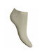 Walk Damen Einfarbige Socken Beige 1Pack